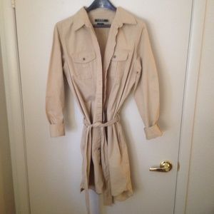 Safari Style khaki shirt dress by Ralph Lauren